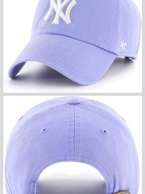 '47 New York Yankees Lilac Baseball Cap with White Logo